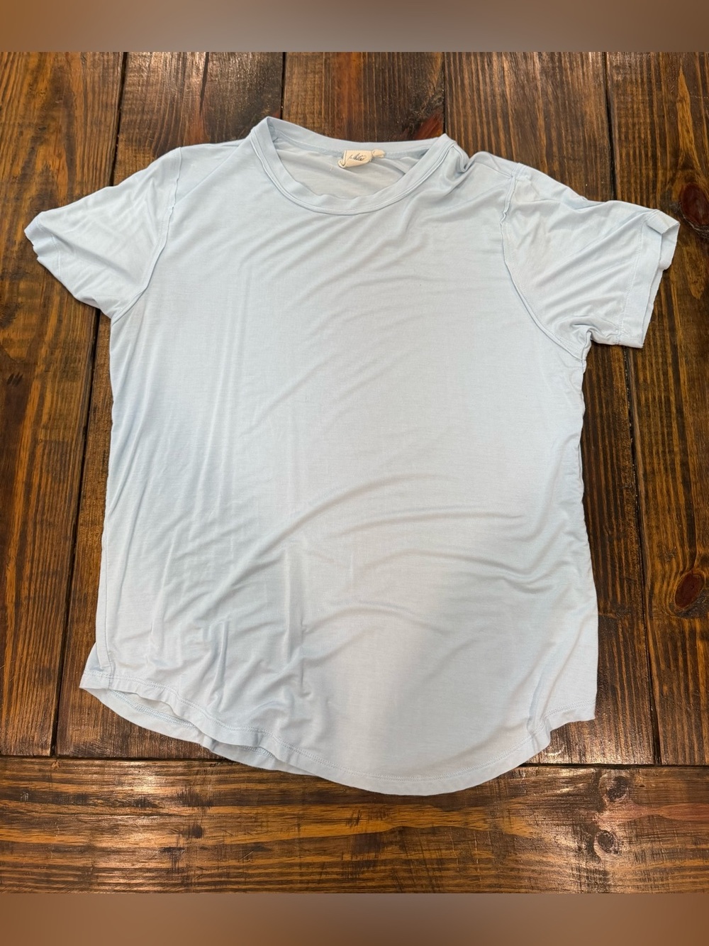 White Crow Light Blue Short Sleeve Crew Neck Tee